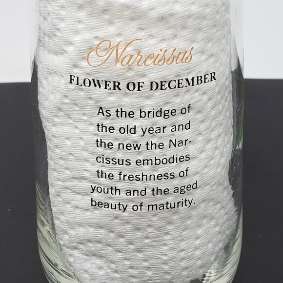 Brockway Glass Tumbler Flower of December Narcissus 10 oz. 4 3/4 in. Tall - Picture 3 of 7